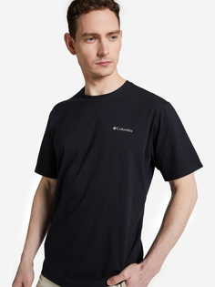 Футболка мужская Columbia Mens Sun Trek Short Sleeve Tee, Черный, размер 48-50