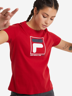 Футболка женская FILA, Красный, размер 50-52