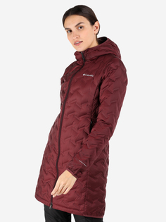 Куртка пуховая женская Columbia Delta Ridge Long Down Jacket, Красный, размер 42