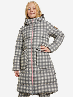 Пальто утепленное для девочек Outventure, Серый, размер 152