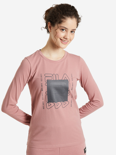 Лонгслив женский FILA, Розовый, размер 44