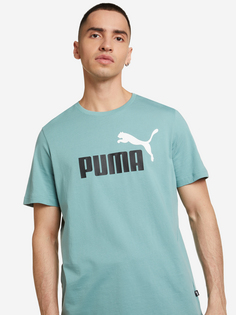 Футболка мужская PUMA ESS 2 Col Logo, Голубой, размер 44-46