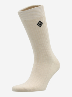 Носки Columbia Ribbed crew DC, 1 пара, Бежевый, размер 43-46