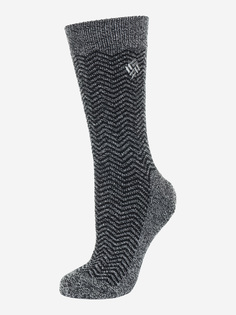 Носки, 1 пара, Columbia MEDIUM WEIGHT PATTERN THERMAL, Серый, размер 35-38