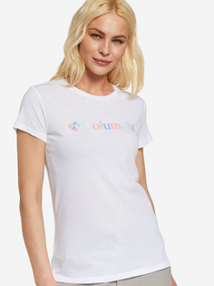 Футболка женская Columbia Columbia Trek SS Graphic Tee, Белый, размер 44