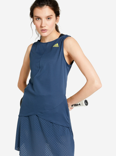Платье женское adidas, Синий, размер 48-50