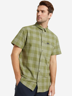Рубашка с коротким рукавом мужская Jack Wolfskin Highlands, Зеленый, размер 46-48