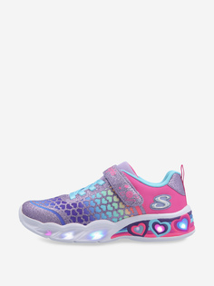 Кроссовки для девочек Skechers Sweetheart Lights, Фиолетовый, размер 31.5