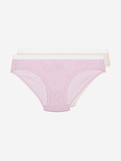 Трусы женские, 2 шт. Columbia Cotton Stretch Logo Elastic, Розовый, размер 46
