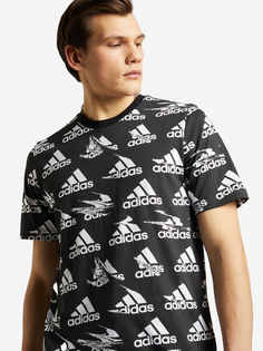 Футболка мужская adidas Essentials Brandlove, Черный, размер 56-58