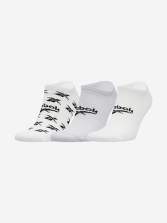 Носки Reebok Classics Invisible, 3 пары, Белый, размер 43-45