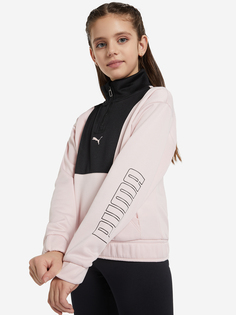 Толстовка для девочек PUMA Runtrain, Розовый, размер 153-164