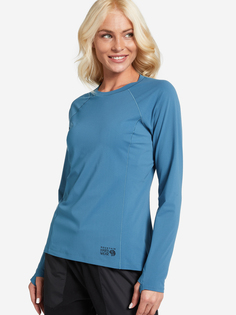 Лонгслив женский Mountain Hardwear Mountain Stretch™ Long sleeve Crew, Голубой, размер 44
