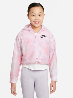 Ветровка для девочек Nike Sportswear Windrunner, Розовый, размер 128-137
