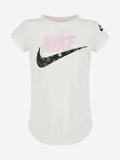 Футболка для девочек Nike Futura, Белый, размер 104