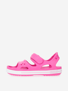 Сандалии для девочек Crocs Crocband II Sandal PS, Розовый, размер 26
