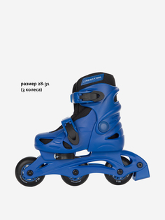 Роликовые коньки детские раздвижные REACTION Rock Boy, Синий, размер 28-31 Re:Action