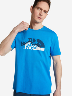 Футболка мужская The North Face Mountain Line, Синий, размер 46-48