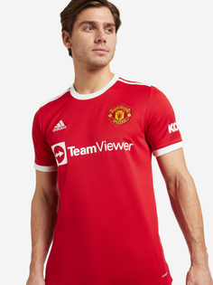 Футболка мужская adidas 21/22 Manchester United Home, Красный, размер 56-58