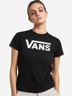 Футболка женская Vans Flying V Crew, Черный, размер 38