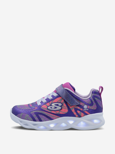 Кроссовки для девочек Skechers Twisty Brights, Фиолетовый, размер 33