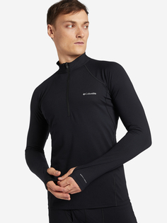 Термобелье верх мужское Columbia Midweight Stretch Long Sleeve Half Zip, Черный, размер 54