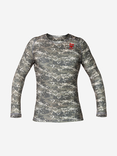 Футболка с длинным рукавом детская MadGuy Camo-Line, Зеленый, размер 150