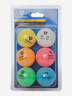 Набор мячей для настольного тенниса Torneo, 6 шт, Мультицвет, размер Без размера