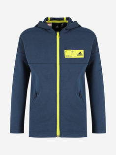 Толстовка для мальчиков adidas Branded, Синий, размер 152
