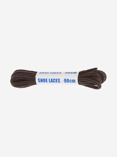 Шнурки черно-коричневые круглые Woly Sport, 90 см, Коричневый, размер Без размера