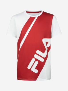 Футболка для мальчиков FILA, Белый, размер 176