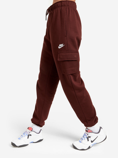 Брюки женские Nike Sportswear Essentials, Красный, размер 42-44