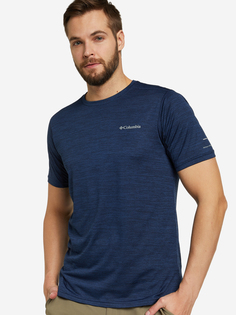 Футболка мужская Columbia Alpine Chill Zero Short Sleeve Crew, Синий, размер 46