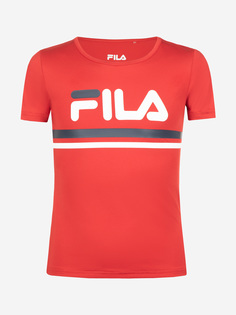 Футболка для девочек FILA, Красный, размер 140