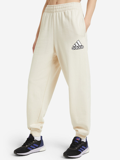 Брюки женские adidas Essentials Logo, Бежевый, размер 42-44