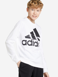 Свитшот для мальчиков adidas Logo, Белый, размер 140