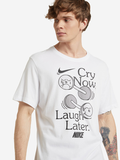 Футболка мужская Nike Dri-FIT, Белый, размер 44-46