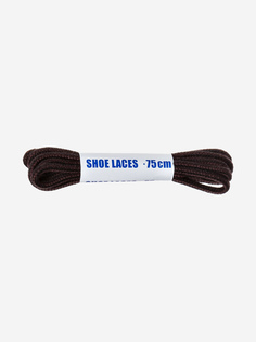 Шнурки черно-коричневые круглые Woly Sport, 75 см, Коричневый, размер Без размера