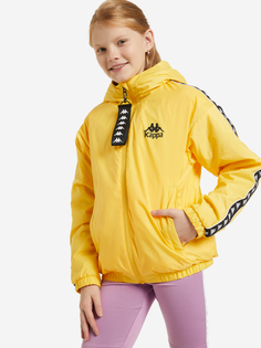Куртка для девочек Kappa, Желтый, размер 134