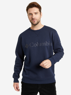 Свитшот мужской Columbia M Columbia Logo Fleece Crew, Синий, размер 46