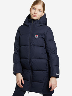 Пальто утепленное для девочек FILA, Синий, размер 134