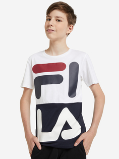 Футболка для мальчиков FILA, Белый, размер 176