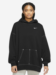 Худи женская Nike Sportswear Swoosh, Plus Size, Черный, размер 52-54