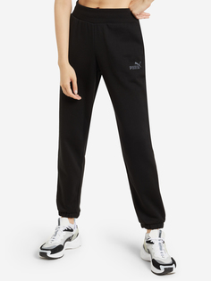 Брюки женские PUMA Ess+ Embroidered, Черный, размер 48-50