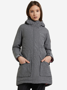 Куртка утепленная для девочек Outventure, Серый, размер 128