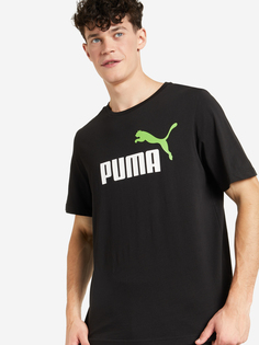 Футболка мужская PUMA Ess+ 2 Col Logo, Черный, размер 44-46