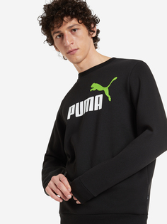 Свитшот мужской PUMA Ess+ 2 Col Big Logo, Черный, размер 44-46