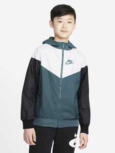 Ветровка для мальчиков Nike Sportswear Windrunner, Зеленый, размер 137-147