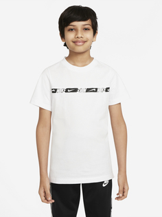 Футболка для мальчиков Nike Sportswear Repeat, Белый, размер 137-147