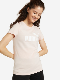 Футболка женская PUMA Ess Logo, Розовый, размер 42-44